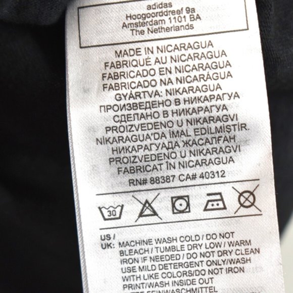 Adidas Shirt S Adult Unisex Black Camo Graphic Logo Print Short Sleeve Crew Neck - Picture 6 of 8